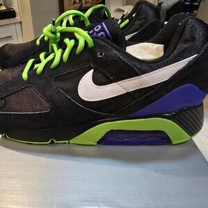 Nike Air Max 180 QS Black/White-Action Green "Joker" Beetlejuice Mens Size 10